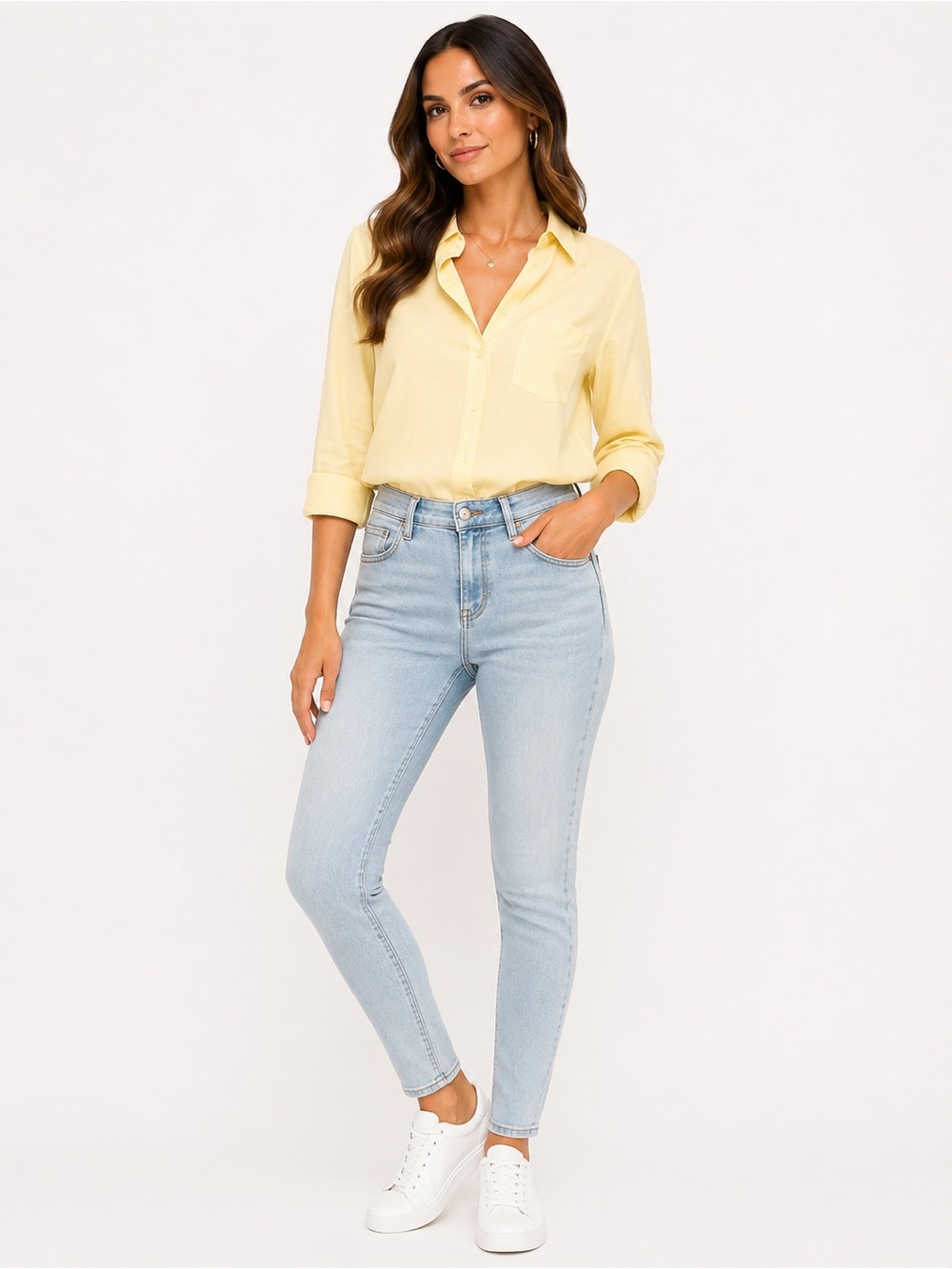 Old Navy Light Blue Super Skinny Mid-Rise Jeans